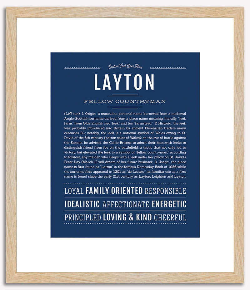 Layton | Name Art Print