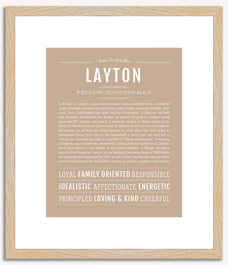 Layton | Name Art Print