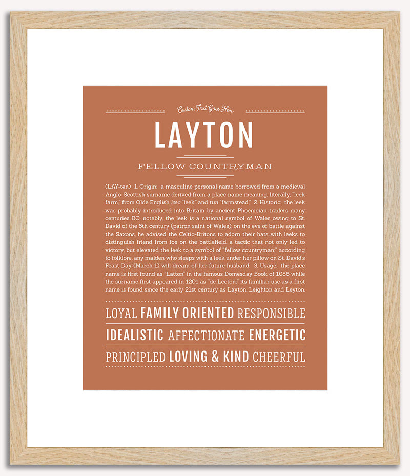 Layton | Name Art Print