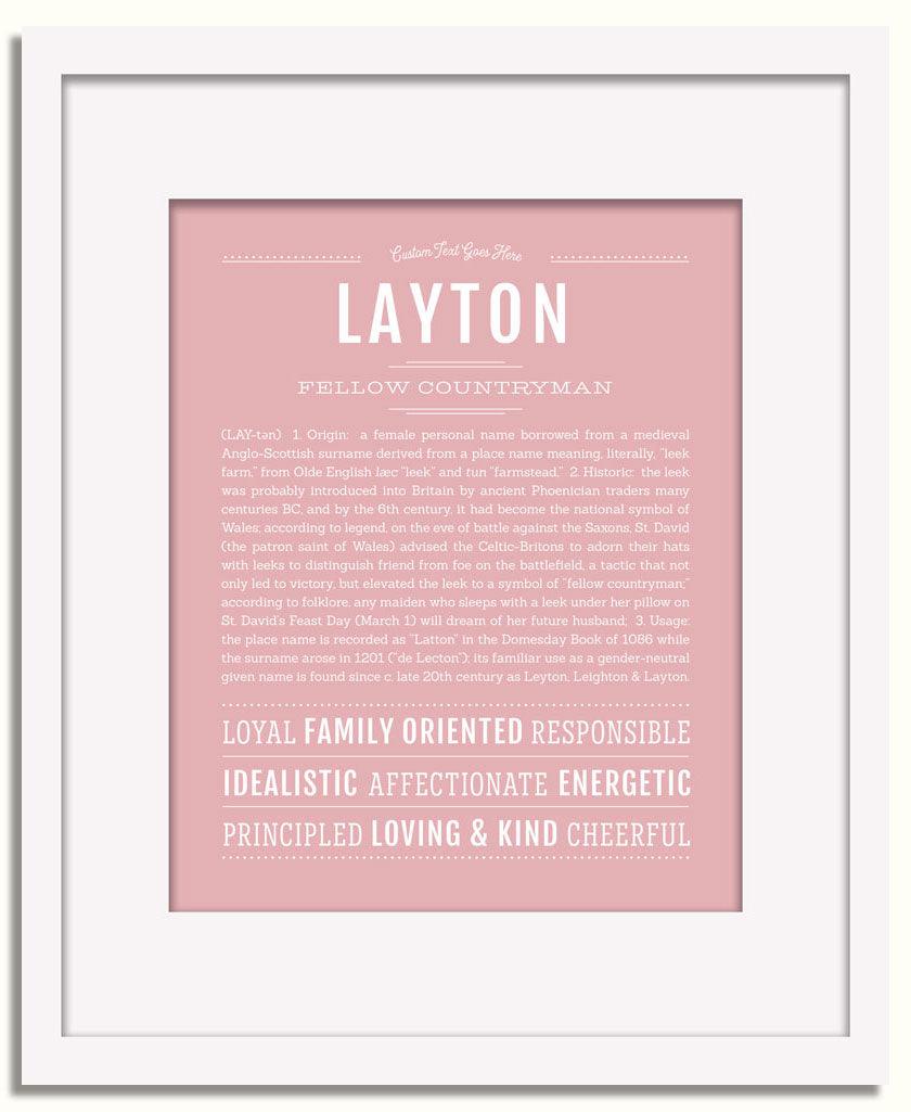 Frame Options | Dusty Rose | White Frame, Matted