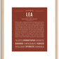 Lea | Name Art Print