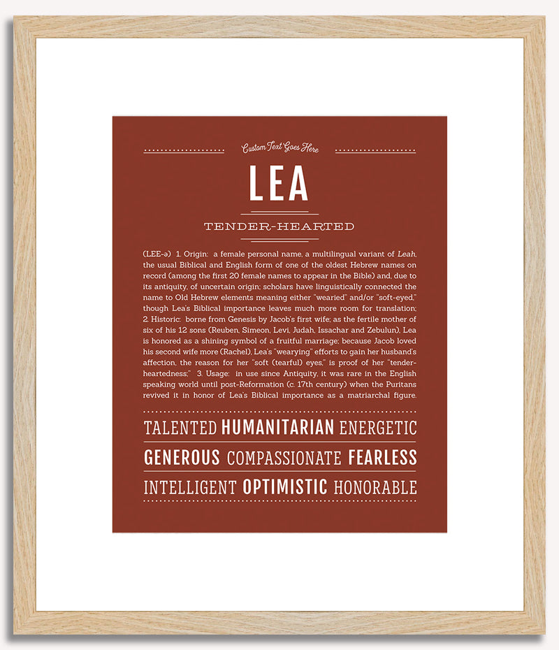 Lea | Name Art Print