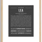 Lea | Name Art Print