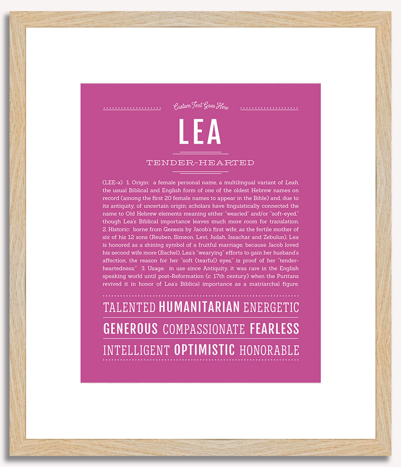 Lea | Name Art Print