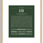 Lea | Name Art Print