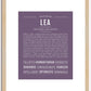 Lea | Name Art Print