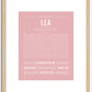 Lea | Name Art Print