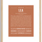 Lea | Name Art Print