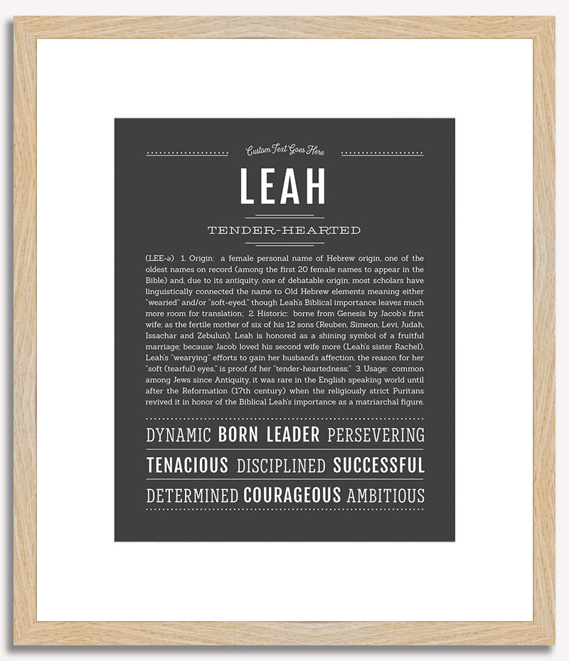 Leah | Name Art Print