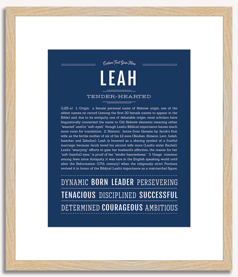 Leah | Name Art Print