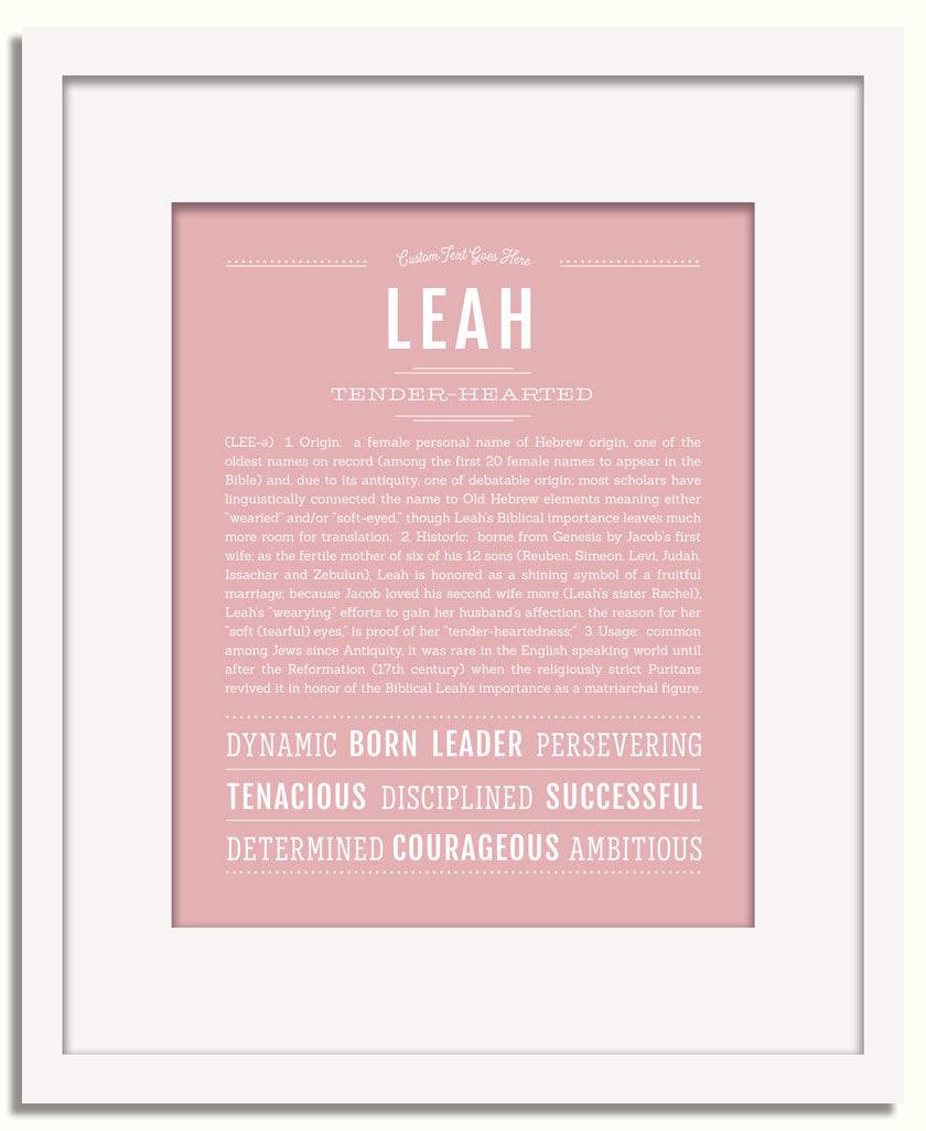 Frame Options | Dusty Rose | White Frame, Matted