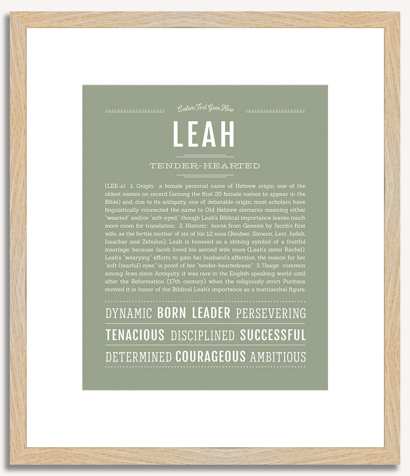 Leah | Name Art Print