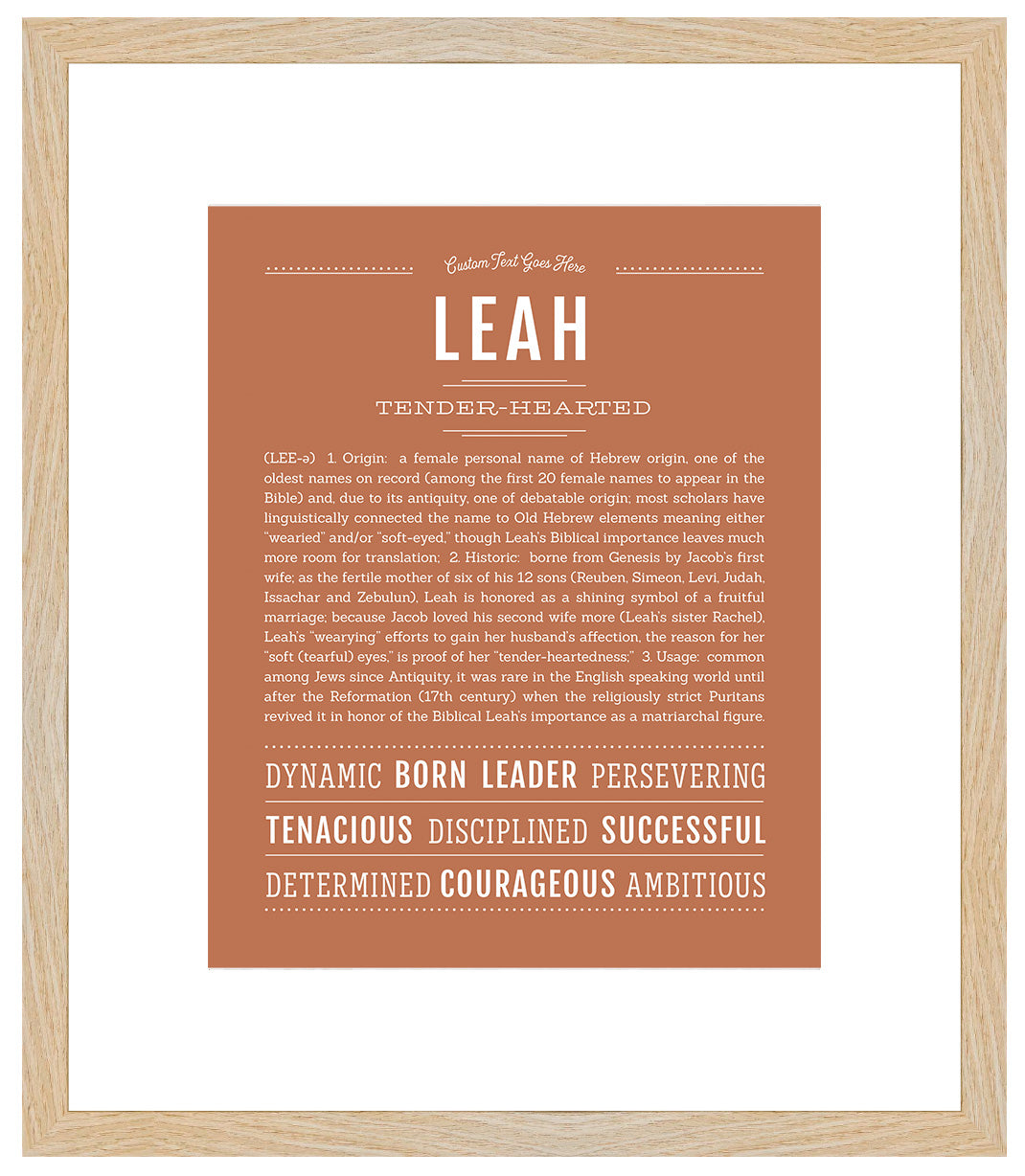 Leah | Name Art Print