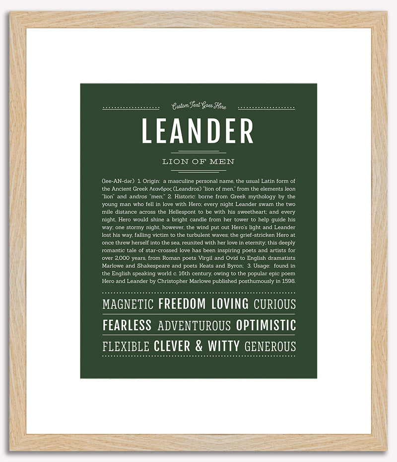 Leander | Name Art Print