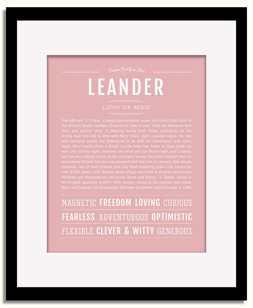 Frame Options | Dusty Rose | Black Frame, Matted