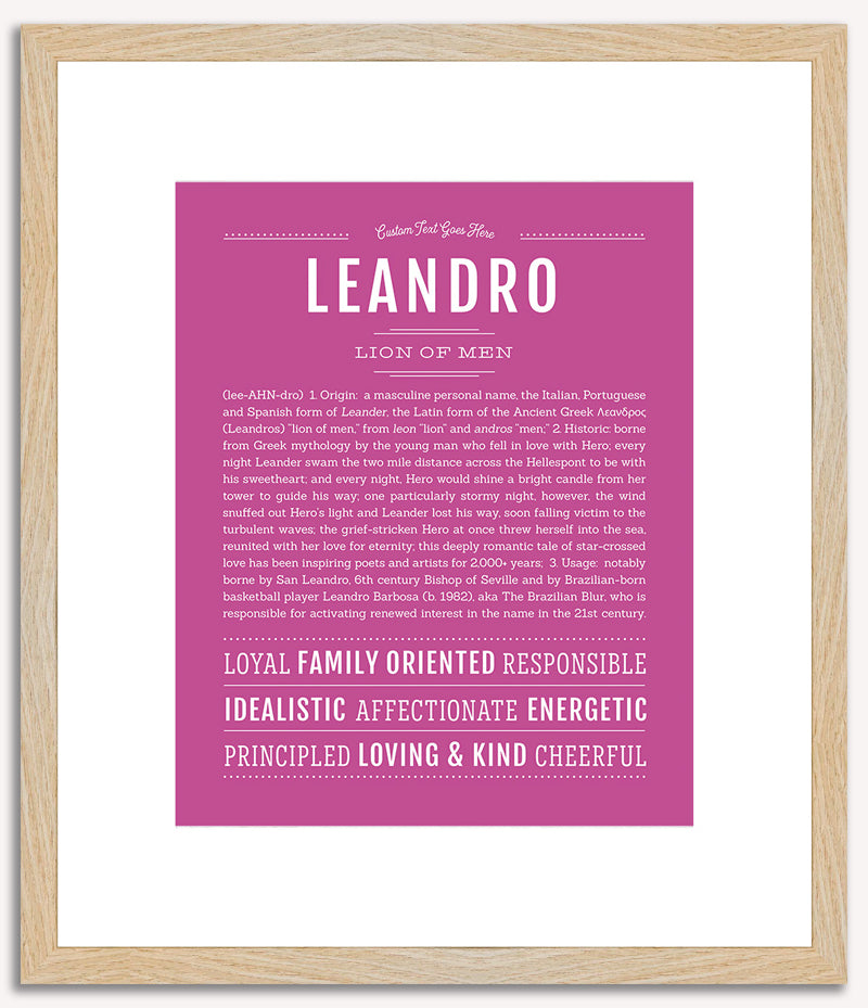 Leandro | Name Art Print