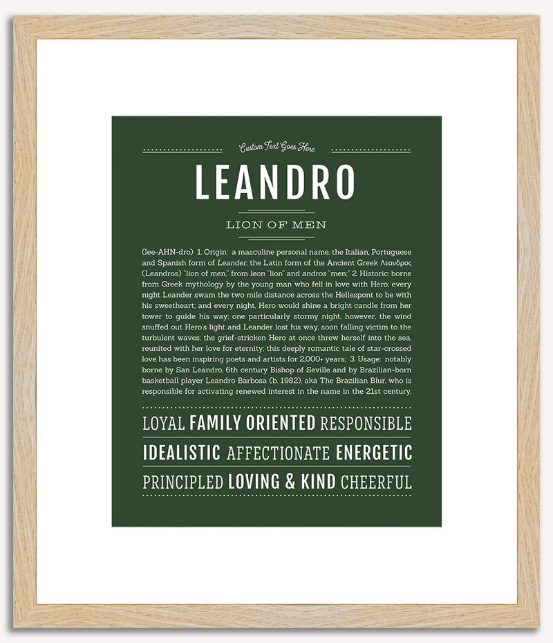 Leandro | Name Art Print