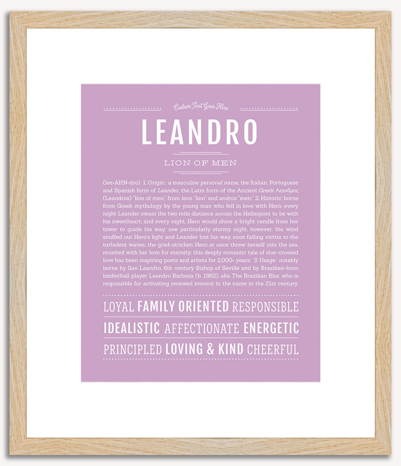 Leandro | Name Art Print