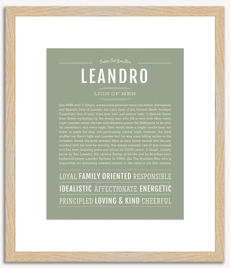 Leandro | Name Art Print