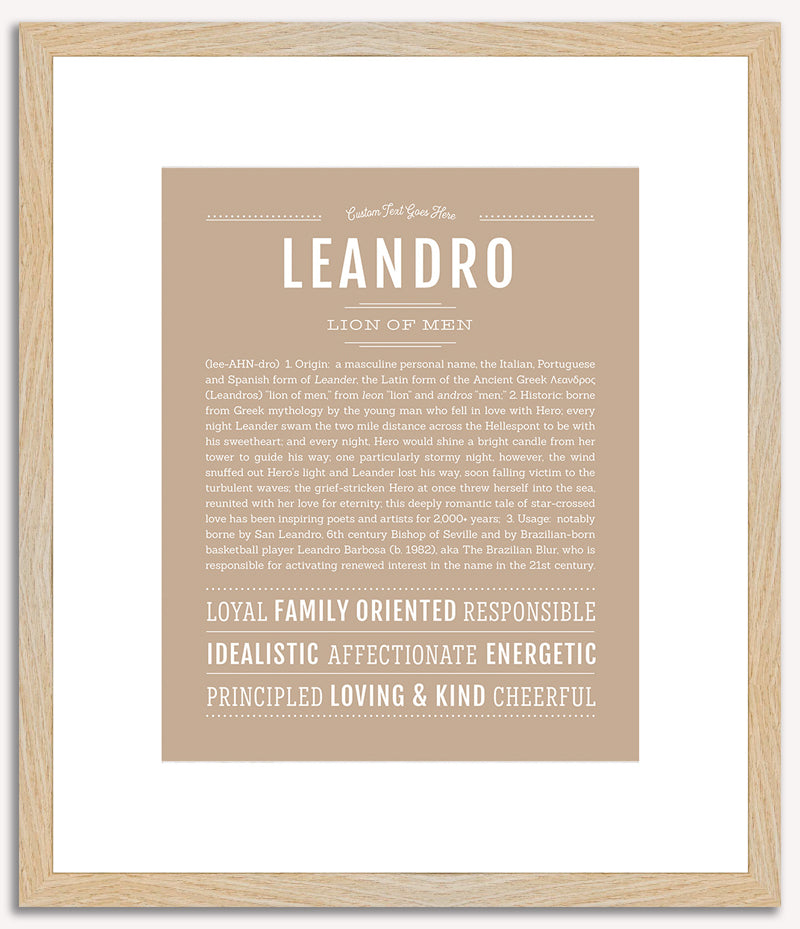 Leandro | Name Art Print