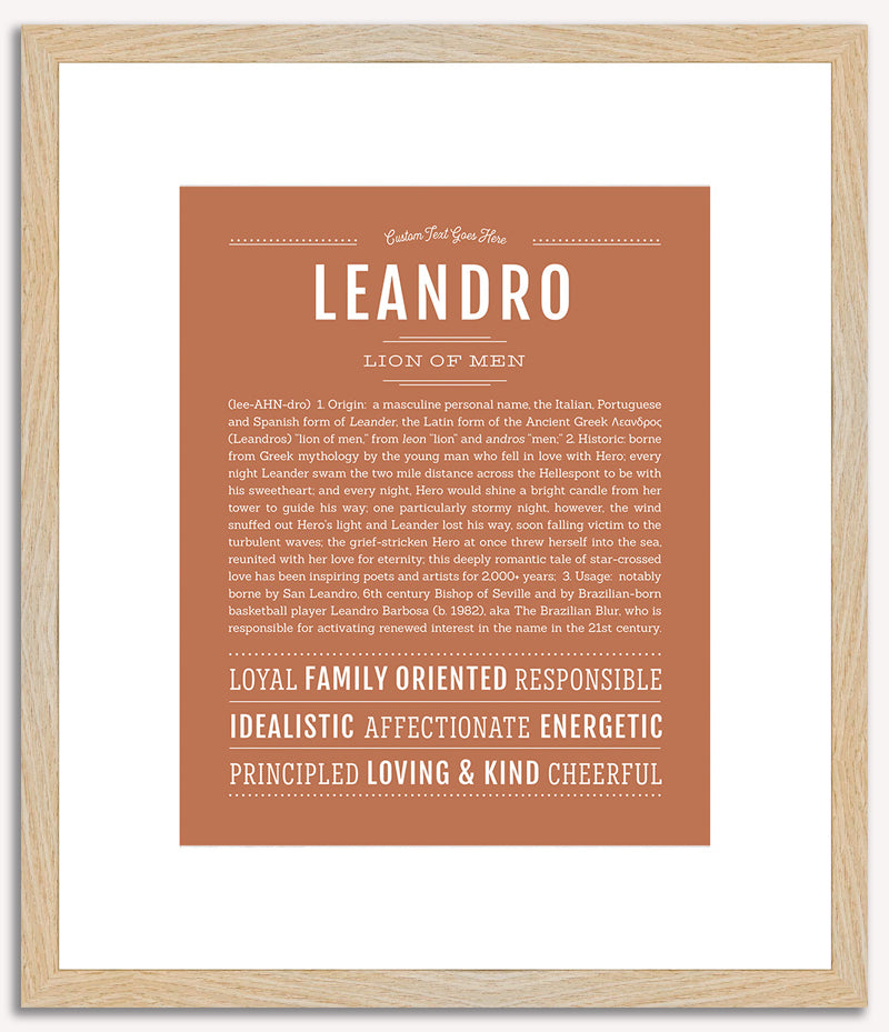 Leandro | Name Art Print