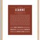 Leanne | Name Art Print