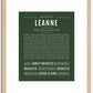 Leanne | Name Art Print