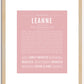 Leanne | Name Art Print