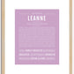 Leanne | Name Art Print