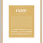 Leanne | Name Art Print