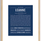 Leanne | Name Art Print