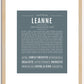 Leanne | Name Art Print