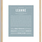 Leanne | Name Art Print