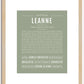 Leanne | Name Art Print