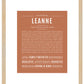 Leanne | Name Art Print