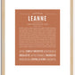 Leanne | Name Art Print