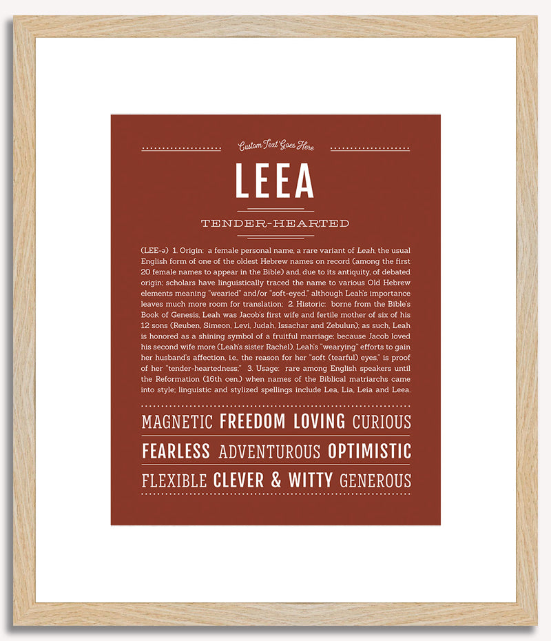 Leea | Name Art Print