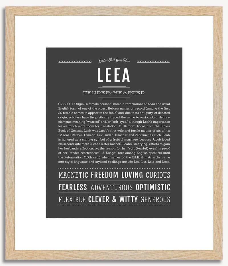 Leea | Name Art Print