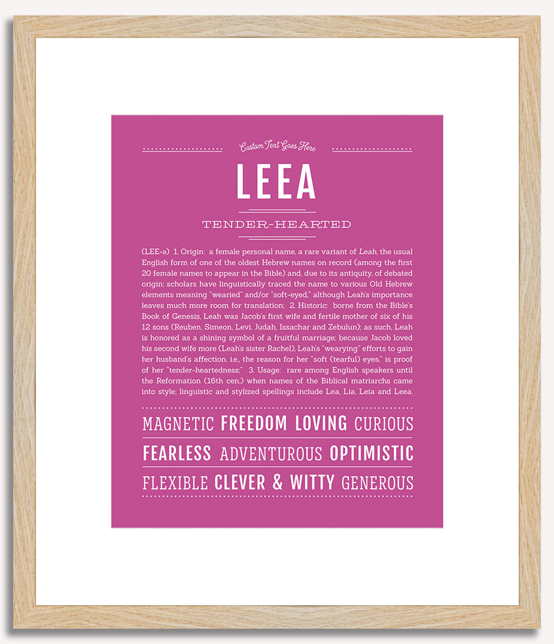 Leea | Name Art Print