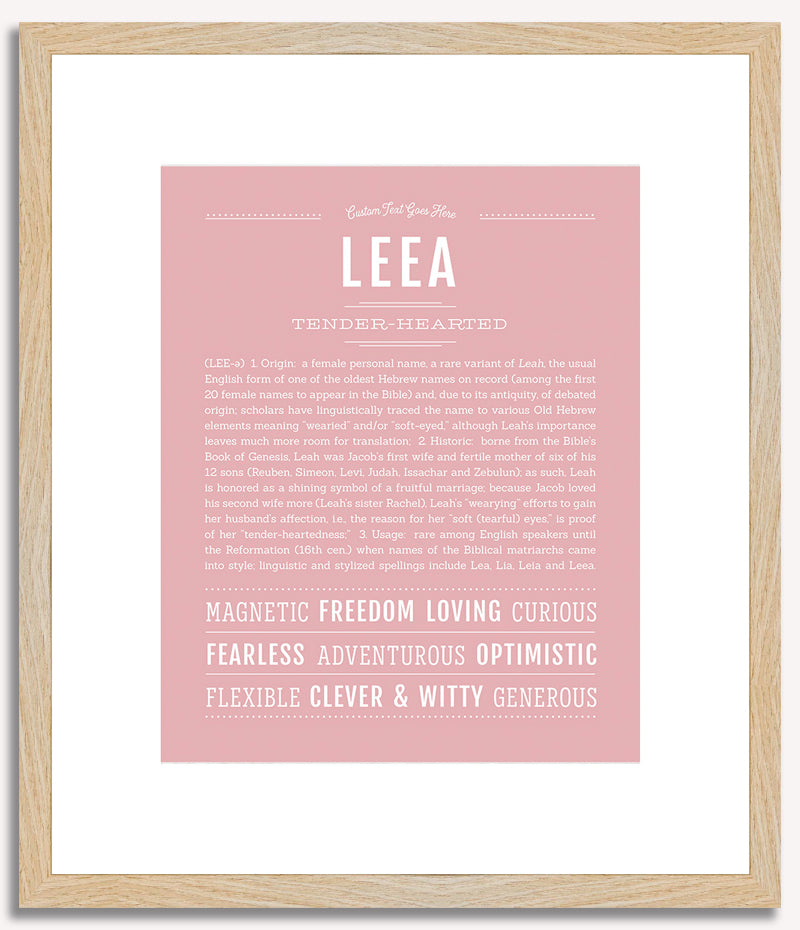 Leea | Name Art Print