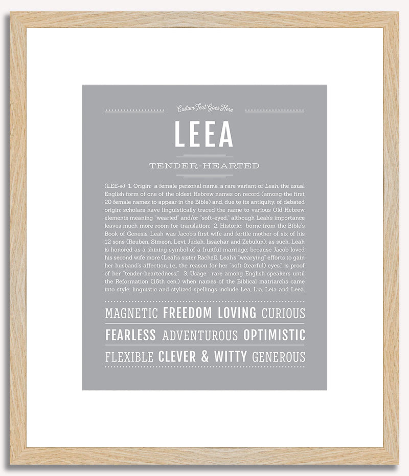 Leea | Name Art Print