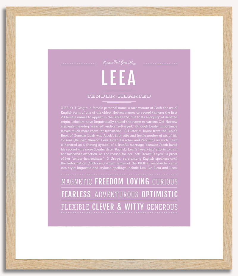 Leea | Name Art Print