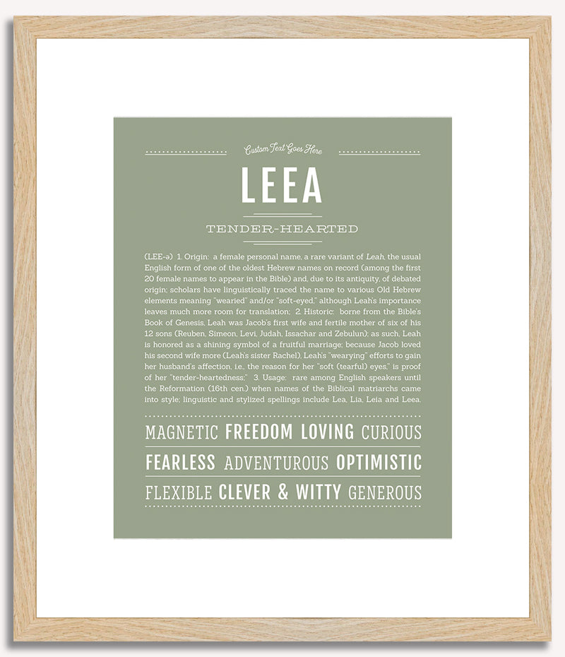 Leea | Name Art Print