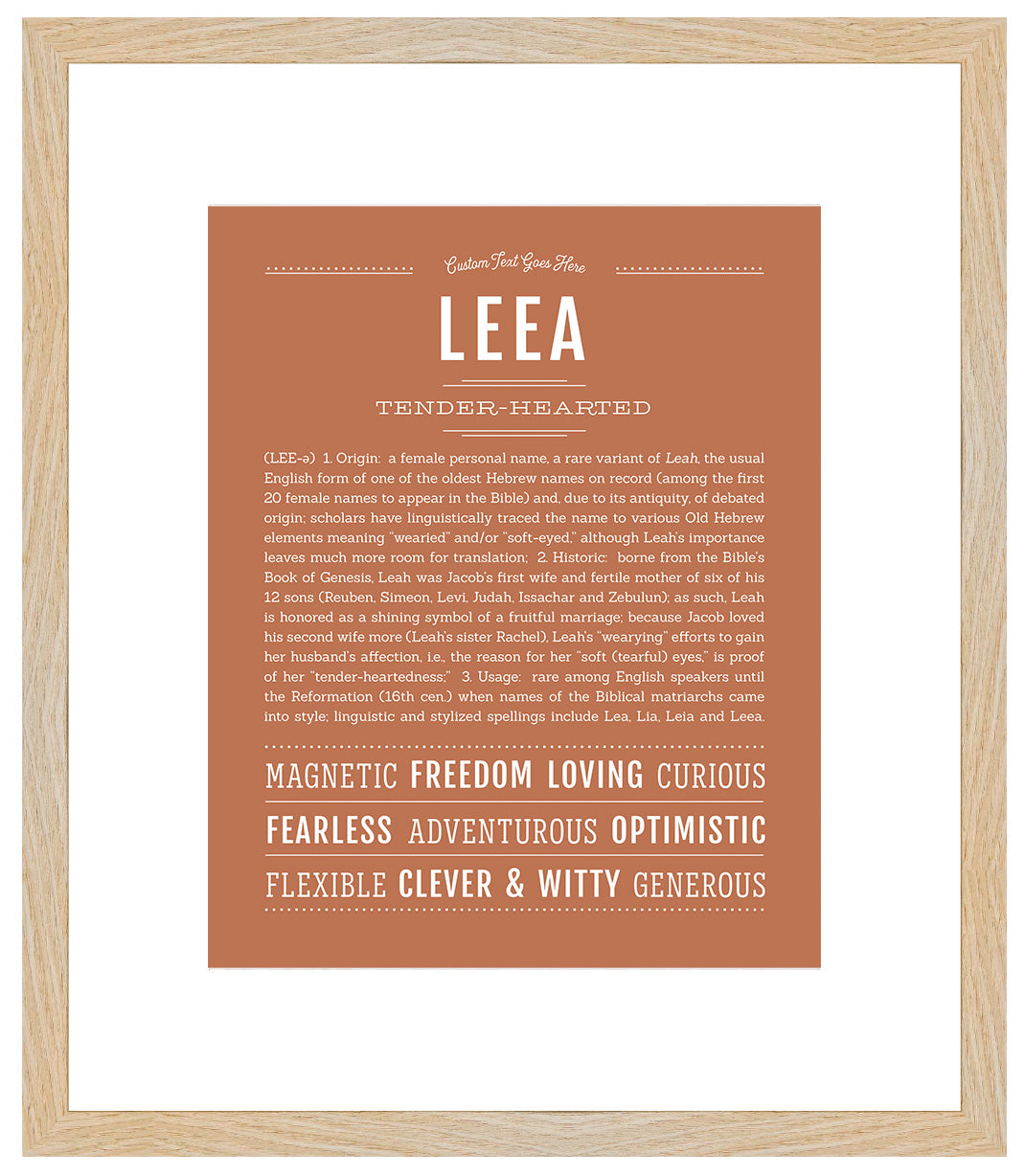 Leea | Name Art Print