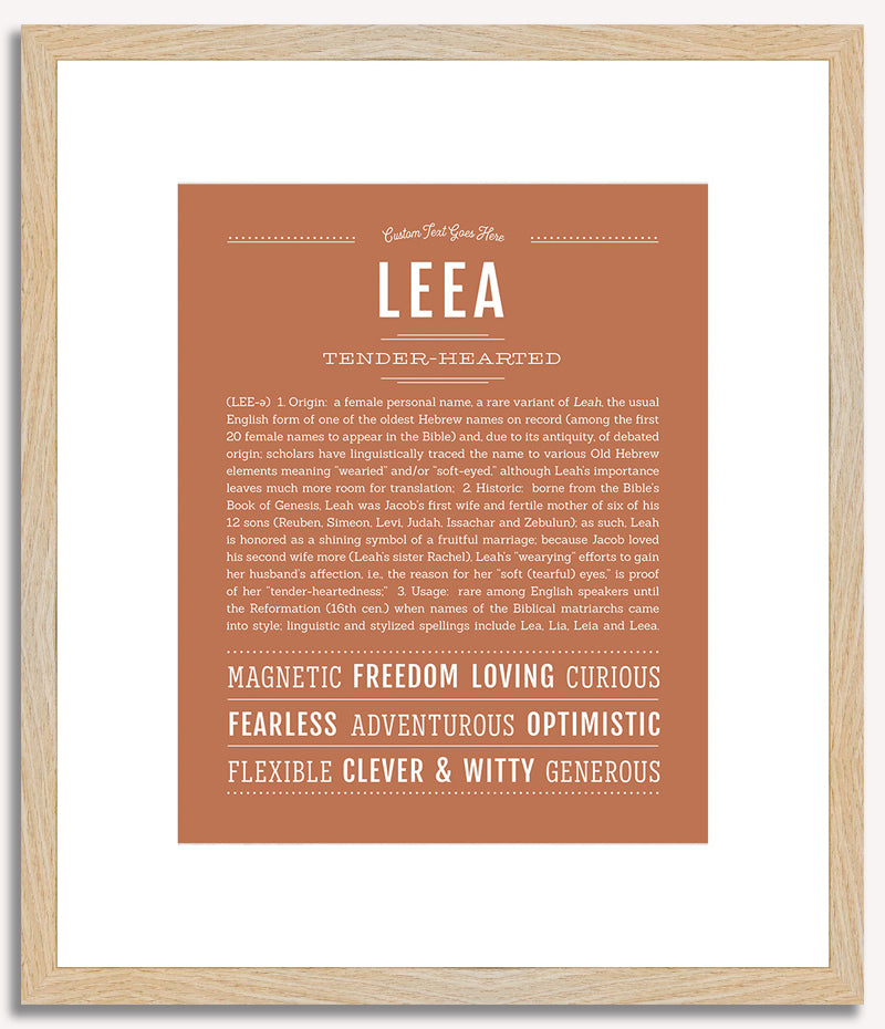 Leea | Name Art Print