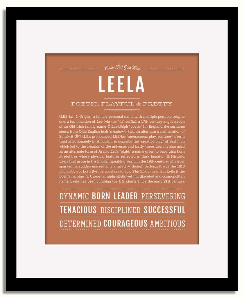 Frame Options | Terra Cotta | Black Frame, Matted