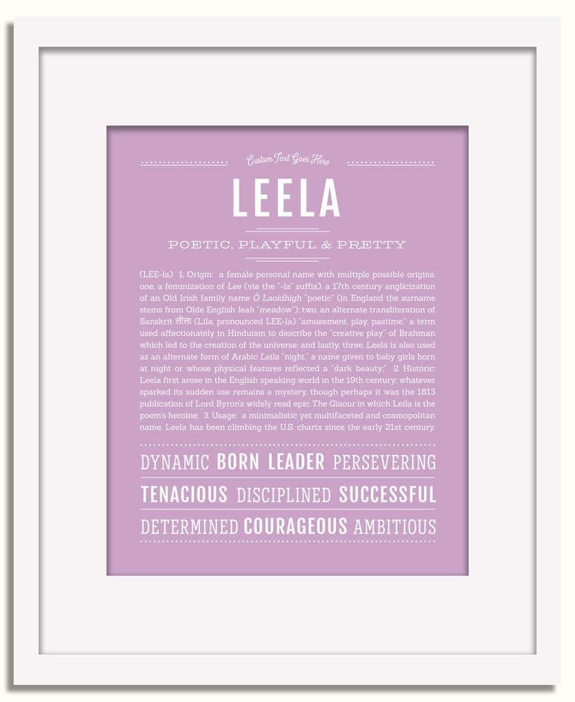 Frame Options | Lilac | White Frame, Matted