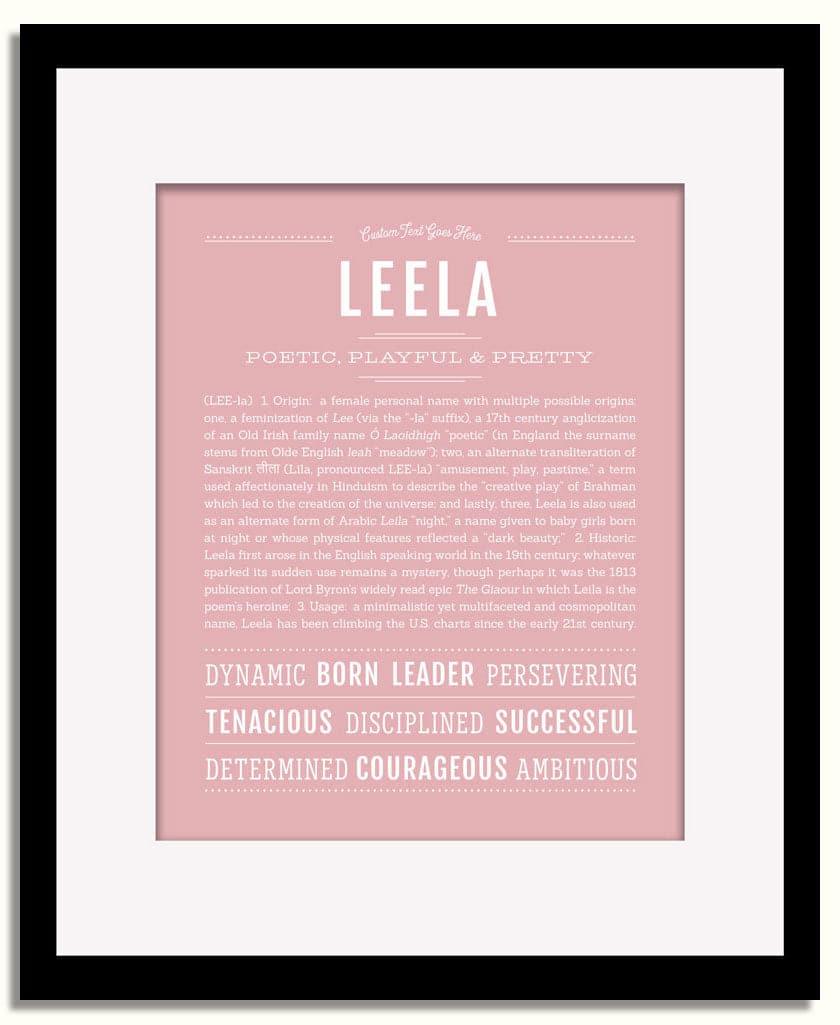 Frame Options | Dusty Rose | Black Frame, Matted