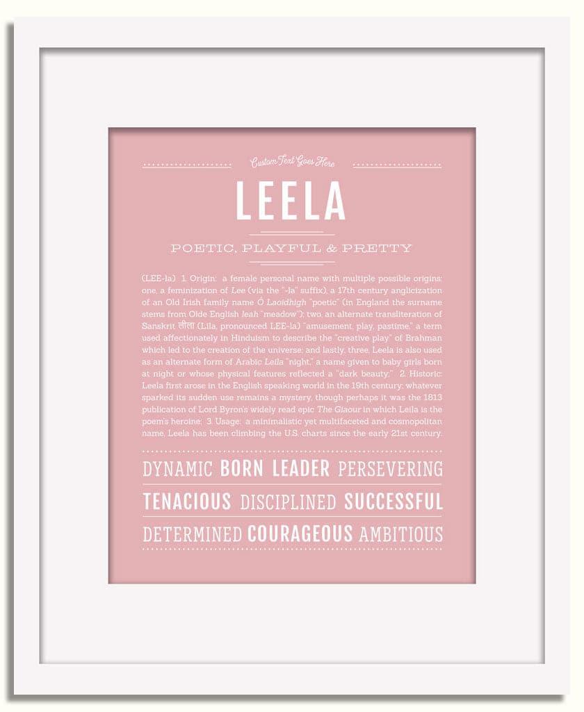 Frame Options | Dusty Rose | White Frame, Matted