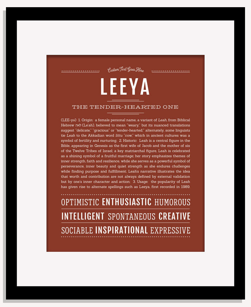Leeya | Name Art Print
